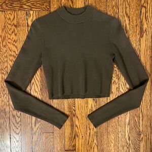 Altar'd State Olive Green Crop Top